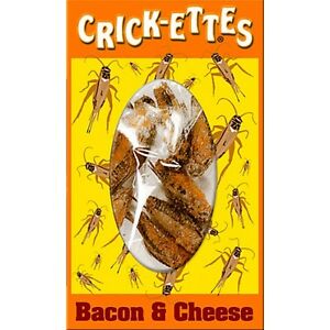 Hotlix Crick-ettes Bacon & Cheese  Insects Bugs Crickets Snacks
