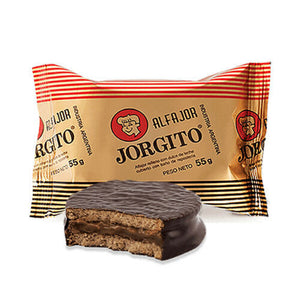 Alfajor Jorgito Negro Dulce de Leche with chocolate coating, 55 g ( Argentina)