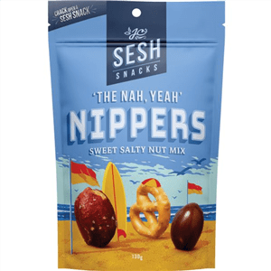 
            
                Load image into Gallery viewer, Sesh Snacks Nippers Sweet Salty Nut Mix 130g
            
        