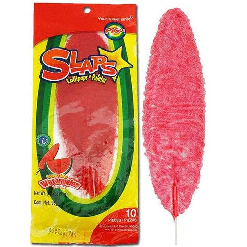 
            
                Load image into Gallery viewer, Pigui Slaps Mexican Candy Sandia Watermelon Flavor - 10 pieces (95gm)
            
        