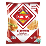 Smith's Red Rooster Reds Fried Chicken Burger Flavour Chips 150g