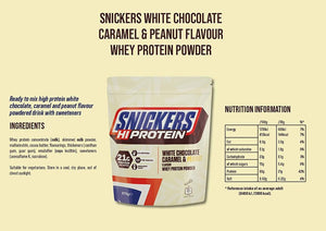 SNICKERS HI PROTEIN White Chocolate Caramel & Peanut Powder 875g