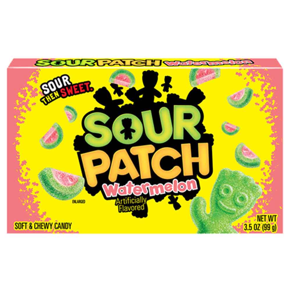 SOUR PATCH KIDS WATERMELON FLAVOR SOFT & CHEWY CANDY 99G