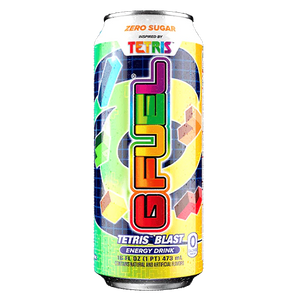 G Fuel Energy Drink Tetris Blast Flavour Energy & Focus, Zero Sugar 473ml