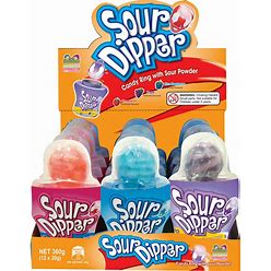 
            
                Load image into Gallery viewer, Sour Dipper Candy Ring With Sour Powder 30g
            
        