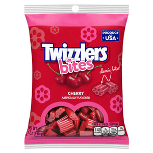 
            
                Load image into Gallery viewer, TWIZZLERS BITES CHERRY FLAVOUR CANDY 198G
            
        