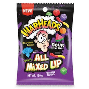 
            
                Load image into Gallery viewer, WARHEADS ALL MIXED UP SOUR CHEWY CANDY 150G
            
        