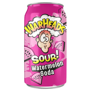 WARHEADS SOUR WATERMELON SODA CAN 355ML