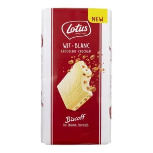 Lotus Biscoff Speculoos - White Chocolate Block 180g