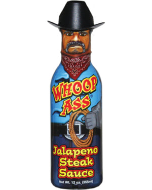 
            
                Load image into Gallery viewer, Whoop Ass - Jalapeno Steak Sauce 355mL
            
        