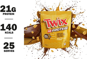 TWIX HI PROTEIN Chocolate Biscuit and Caramel Powder 875g